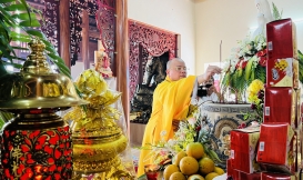 Chứng minh lễ cắt băng Khánh thành chùa Mậu công xã Quang Trung huyện tứ kỳ tỉnh Hải dương