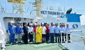 Làm lễ hạ thủy con tàu lớn thứ 2 của nước Việt Nam 21/5/2022